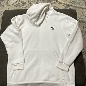 Men’s Adidas White Hoodie Sweatshirt 2 XL